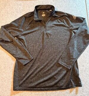 Adidas Women’s  Climalite 1/4 Zip Pullover Sweatshirt Gray Heathered XL